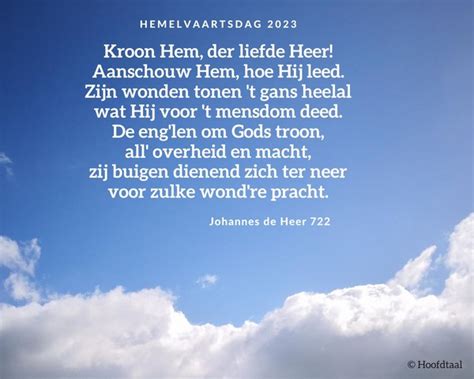 Hemelvaartsdag 2023 – Hoofdtaal