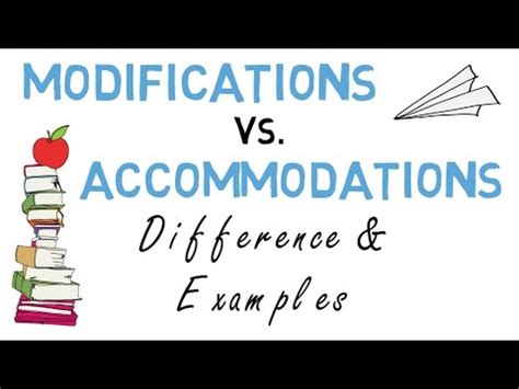 Modifications vs Accommodations: Difference and Examples - YouTube