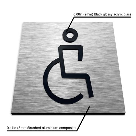 Handicapped Signs Wheelchair Signage Handicap Bathroom - Etsy