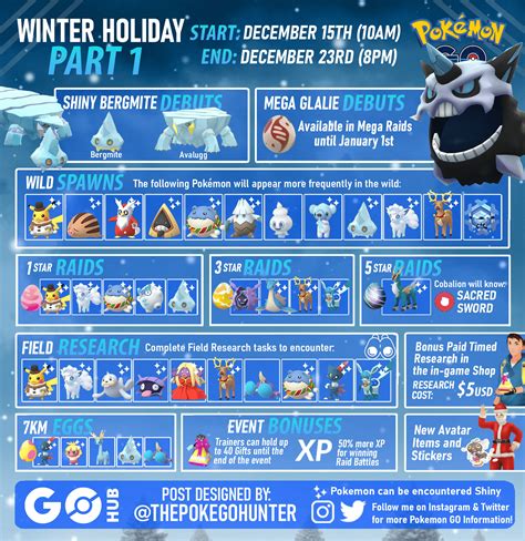 Pokémon GO Winter Holiday 2022 (Part 1) | Pokémon GO Hub