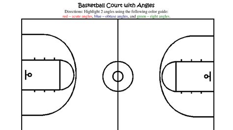 Printable Basketball Court Diagram - Customize and Print