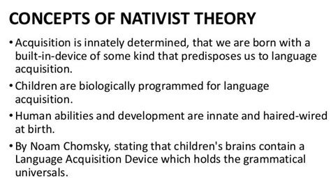 Nativist theory