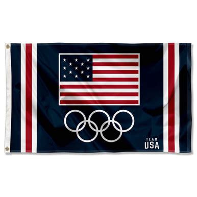 USA Olympic and Team USA 3x5 Flag - State Street Products