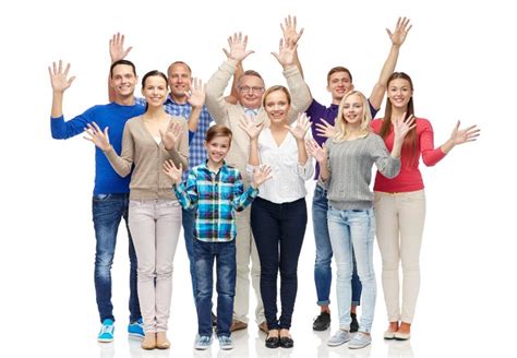 People waving hands stock image. Image of happy, closeup - 53268525