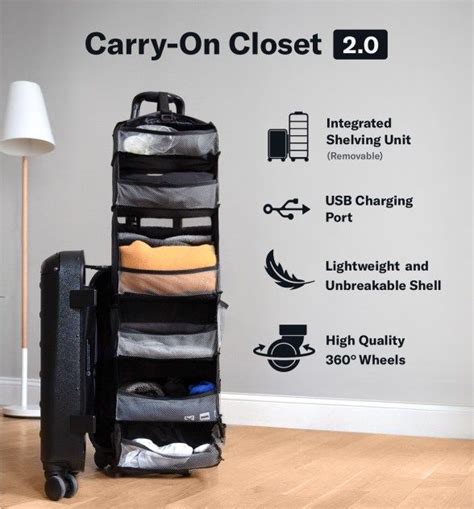 Solgaard Suitcase with Shelf and USB in 2023 | Suitcase with shelves, Packing hacks clothes ...