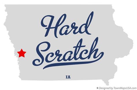 Map of Hard Scratch, IA, Iowa