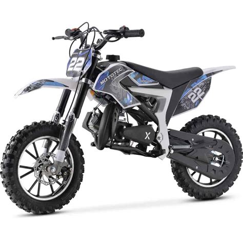 MotoTec Demon 40cc 4-Stroke Kids Gas Dirt Bike Blue - Toy Store Discount