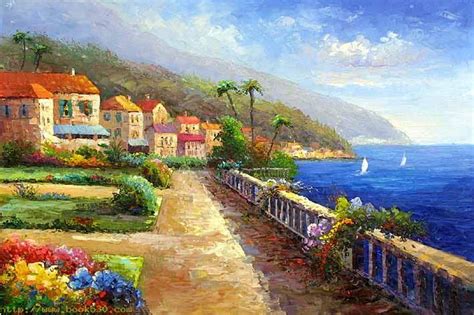 Google Image Result for http://www.book530.com/paintingpic/22/Mediterranean-Sea-oil-painting ...