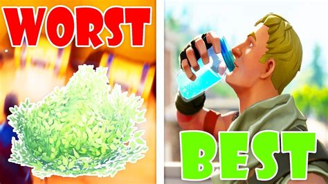 ALL Consumables Ranked WORST To BEST!! (Fortnite Battle Royale - YouTube