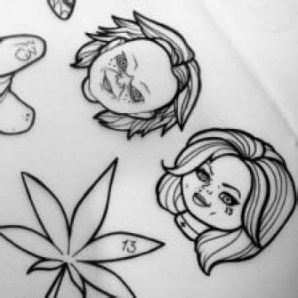 Chucky Tattoo Outline - Best Tattoo Ideas