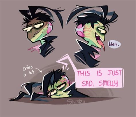 Zib in his hovel era 💕 | Invader zim dib, Invader zim characters, Invader zim