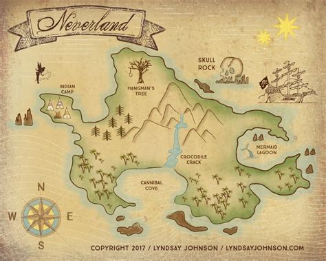 Neverland Map Printable - Printable Maps