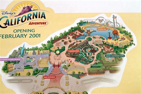 Disney California Adventure Layout Map in 2000 | Before Worl… | Flickr