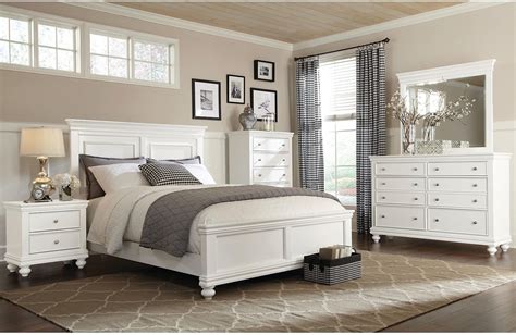 White King Size Bedroom Furniture Sets