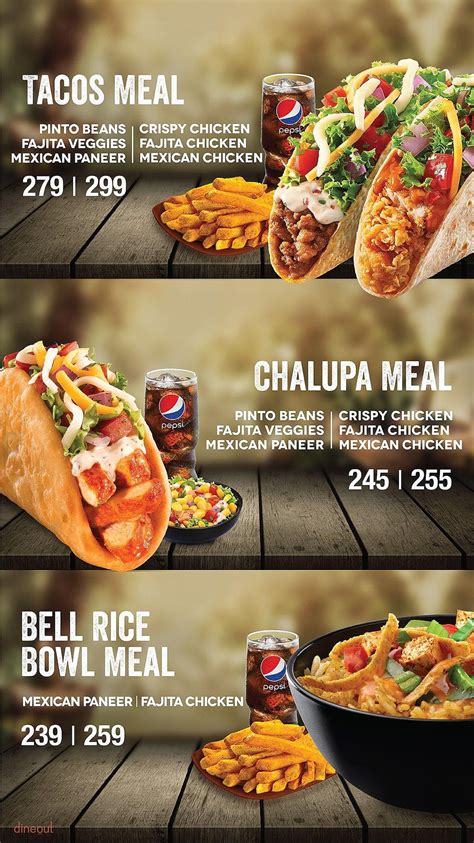 Menu of Taco Bell, Chanda Nagar, Hyderabad | Dineout