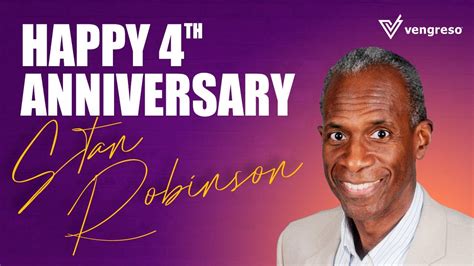 Happy 4th Work Anniversary, Stan Robinson! - YouTube