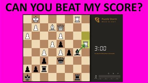 My lichess puzzle storm record! Can you beat it? - YouTube