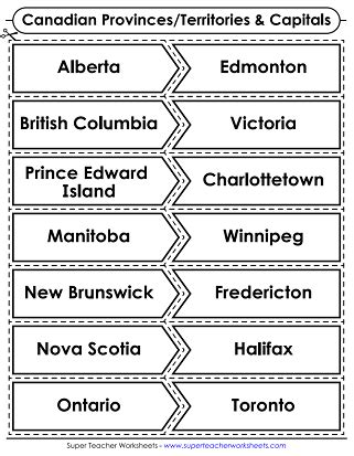 Map Of Provinces Capitals In Canada Canada Provinces Canadian Provinces ...