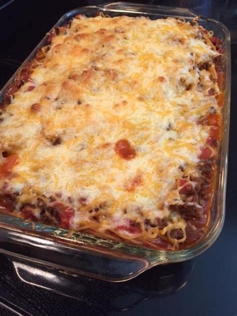 Taco Spaghetti Casserole | Recipe | Recipes, Food, Easy casserole recipes