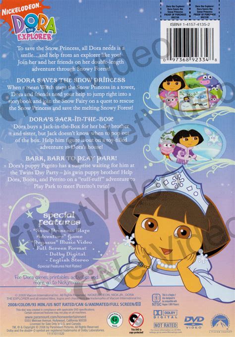 Dora the Explorer - Dora Saves the Snow Princess on DVD Movie