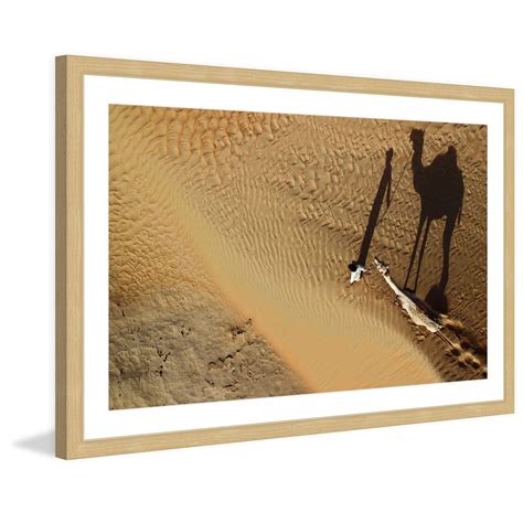 "Camel Shadow" Framed Painting Print - Walmart.com