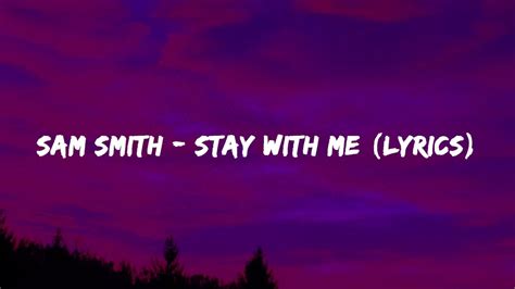 Sam Smith - Stay With Me (Lyrics) Chords - Chordify