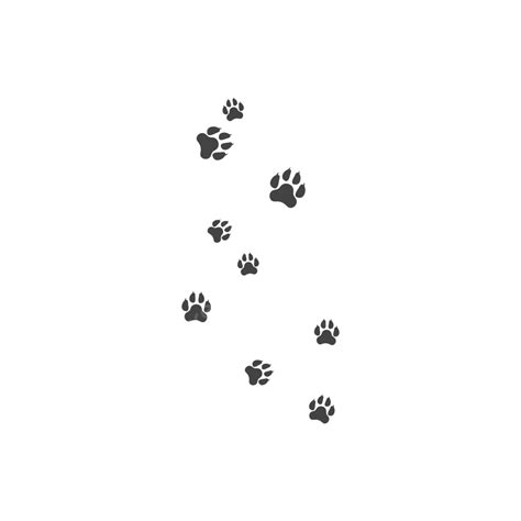 Paw Background Template Cute Texture Trail Vector, Cute, Texture, Trail PNG and Vector with ...