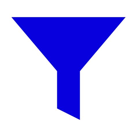 Blue filter icon (png symbol)