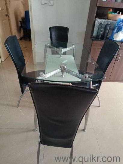 Damro Dining Table Glass + 4 Chairs | Bangalore | Quikr