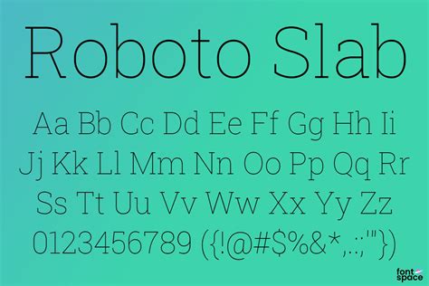 Roboto Slab Font | Google | FontSpace