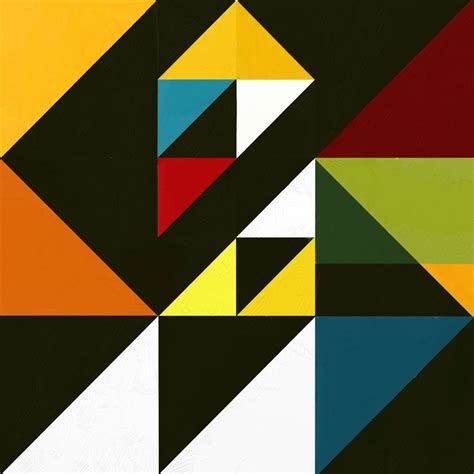 Geometric Abstraction, painting, digital by Rabi Roy - Art Limited
