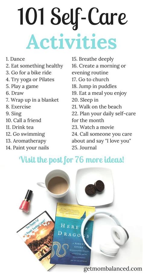 101 Self-Care Activities | Self care activities, Self care, Self