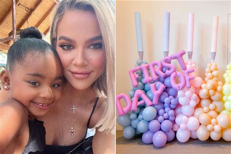 See How Khloé Kardashian Celebrated Daughter's First Day of Pre-K: Photos