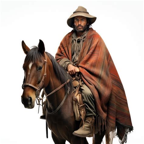 Premium Photo | Traditional Chilean Huaso Cowboy with Poncho