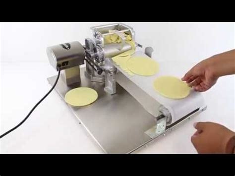 Tortilla Maker Machine #2 Commercial VIDEO- Tortilla Press How to make tortillas Roller Masa ...