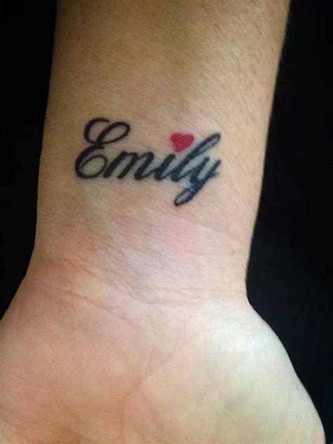 Pin by Christina Cini on Tattoo ideas for Emily's name | Name tattoo ...