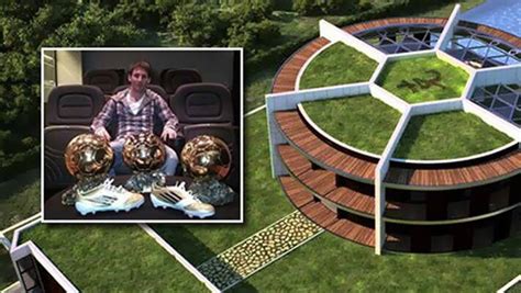 Do you know Leo Messi lives in a football-shaped mansion?