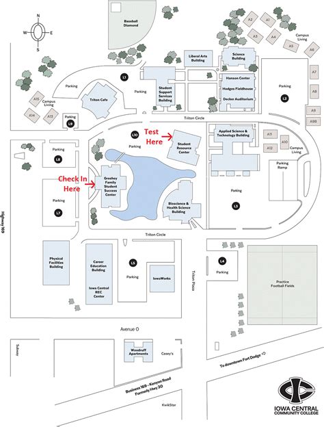 Iowa Central Campus Map