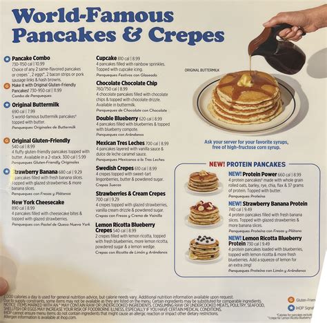 Ihop Nutrition Information Menu | Besto Blog