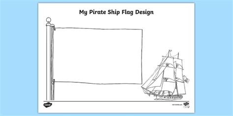 Pirate Flag Colouring | Design a Flag | Primary Resource