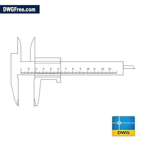 Calipers DWG Free [ Drawing 2020 ] - in AutoCAD Blocks 2D.