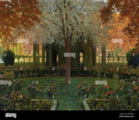 Gardens of Aranjuez (3) by Santiago Rusinol Stock Photo - Alamy