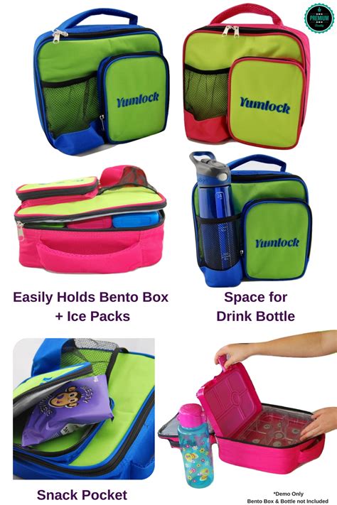 Insulated Lunch Bag Kids Bento Box Cooler School Picnic Thermal Tote Storage New | eBay