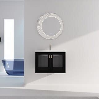 28 Inch Wall-Mounted Bathroom Vanity With Sink, For Small Bathroom (KD-Packing) - Bed Bath ...