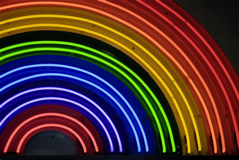 Rainbow neon sign | Rainbow wallpaper, Neon signs, Flower desktop wallpaper