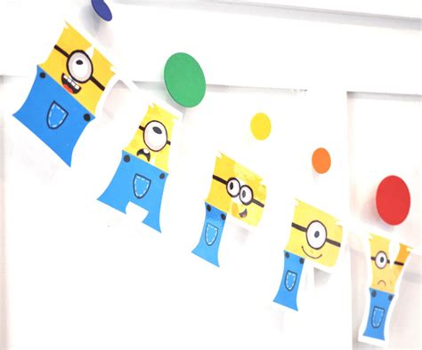 Minion Birthday Party Banner Minions Party Decor Minion