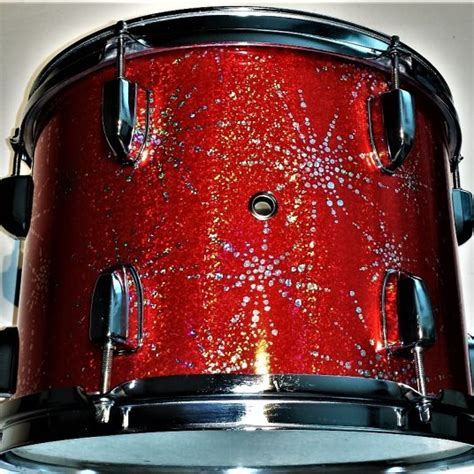 Silver Glitter Splatter Drum Wrap - Walopus Drum Wrap