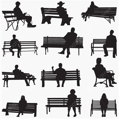 Park Bench Silhouette PNG Free, Park Bench Silhouette, Background ...