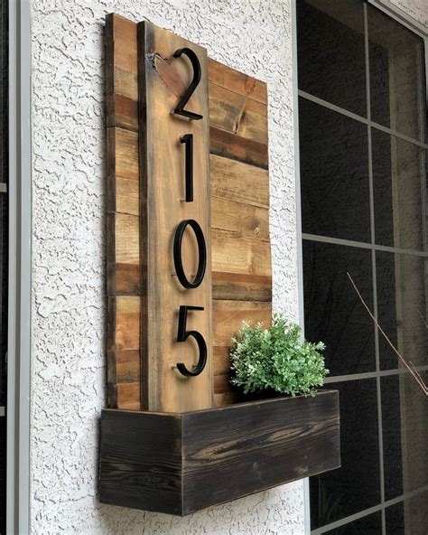 20+ Diy House Number Plaque Ideas – The Urban Decor