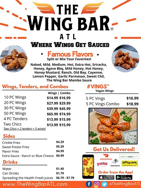 Wings Bar And Grill Batavia Menu at Eleanor Bunyard blog